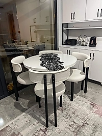 Tedyy sandalye yuvarlak masa