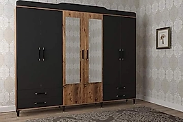 6 kapılı elbise dolabı