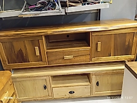 Orjinal kestane ve ceviz tv ünitesi