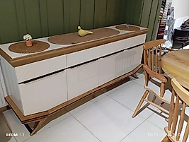 Kentane dekorlu konsol 200cm