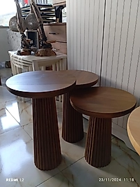 Mantar  kütük sehba ceviz üçlü